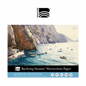 Baohong Watercolour Block 23x31cm - Cold Pressed / NOT