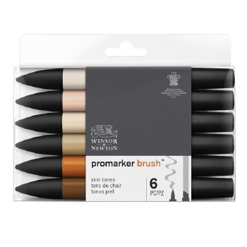 Promarker BRUSH - Skin Tones Set 6's