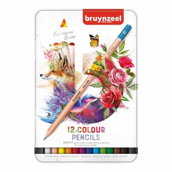 Bruynzeel Expression Colour Pencil Tin of 12