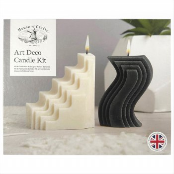 Candle Making Art Deco 2 pack - Black & White