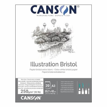 Canson Bristol Drawing Pad A3 250gsm