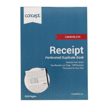 Carbonless Receipt Book - 100 pages