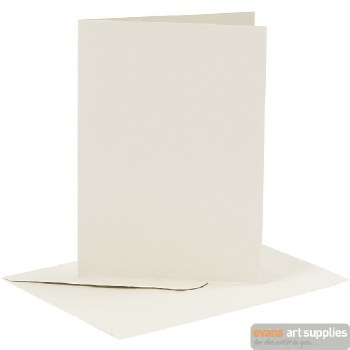Card & Envelope - Set of 6 Off White