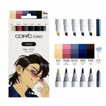 Copic Ciao Set Manga 6 Pcs - Sota