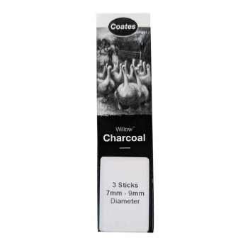 Coates box of 3 Willow Charcoal Ø 7-9mm