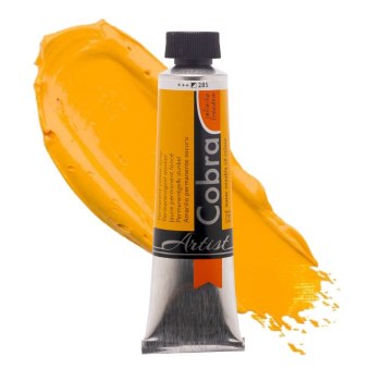 Cobra Artist Water-Mixable Oil Colour 40ml Permanent Yellow Deep 285