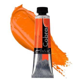 Cobra Artist Water-Mixable Oil Colour 40ml Permanent Orange 266