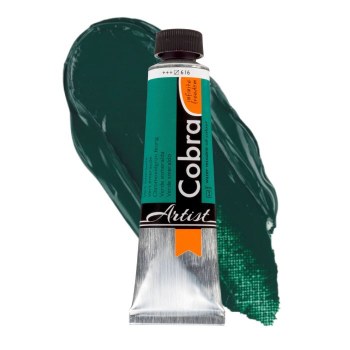 Cobra Artist Water-Mixable Oil Colour 40ml Viridian 616