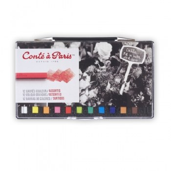 Conte Carre Crayons Set of 12 Assorted