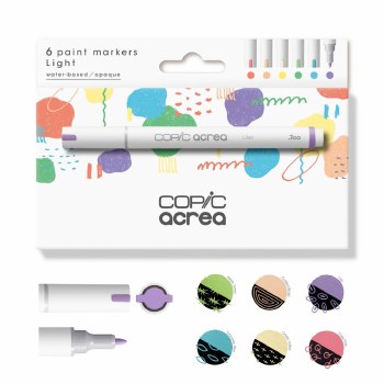 Copic Acrea Paint Marker Set 6 pcs - Light