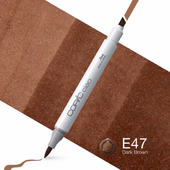 Copic Ciao E47 Dark Brown