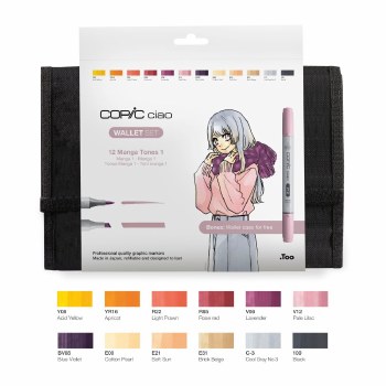 Copic Ciao Set - 12 Manga Tones 1