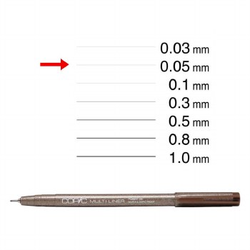 Copic Multiliner Brown 0.05mm