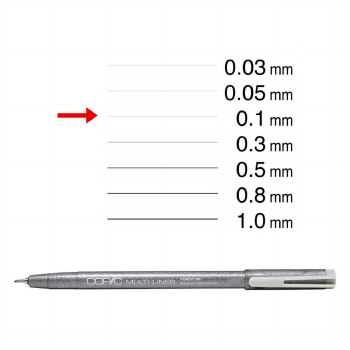 Copic Multiliner Cool Grey 0.1mm