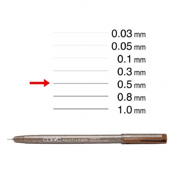 Copic Multiliner Sepia 0.5mm