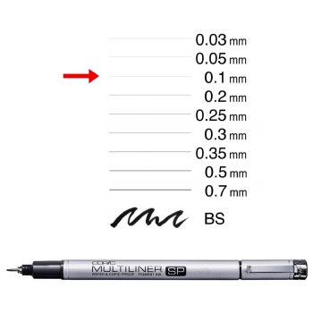 Copic Multiliner SP Black 0.1