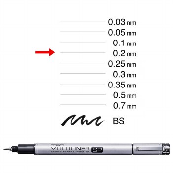 Copic Multiliner SP Black 0.2