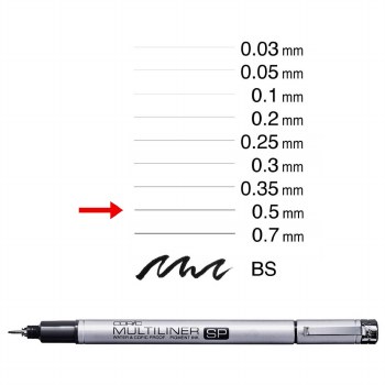 Copic Multiliner SP Black 0.5