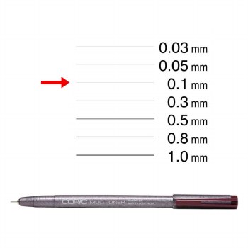 Copic Multiliner Wine 0.1mm