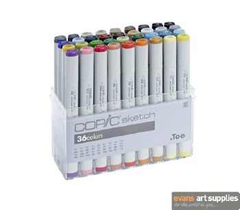 Copic Sketch Set - 36 Markers