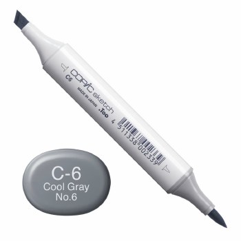 Copic Sketch C6 Cool Gray 6