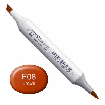 Copic Sketch E08 Brown