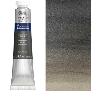Winsor & Newton Cotman Watercolour 21ml Iridescent Black