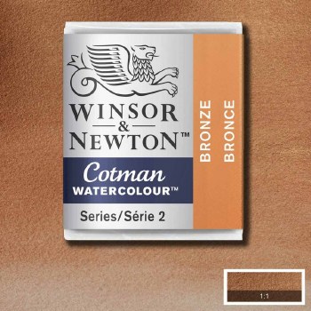 Winsor & Newton Cotman Half Pan Watercolours Bronze