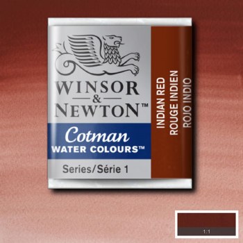 Winsor & Newton Cotman Half Pan Watercolours Indian Red