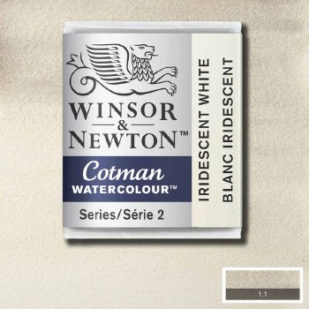 Winsor & Newton Cotman Half Pan Watercolours Iridescent White
