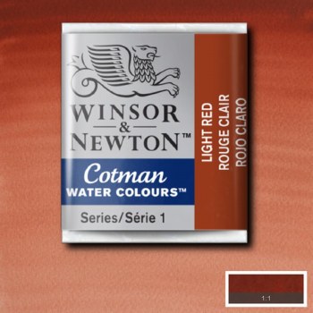 Winsor & Newton Cotman Half Pan Watercolours Light Red