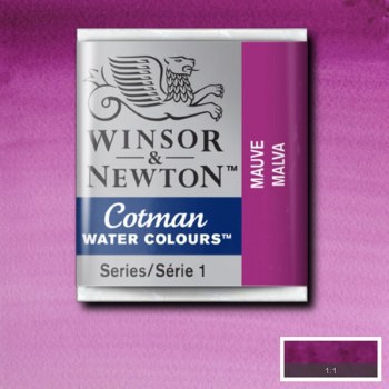 Winsor & Newton Cotman Half Pan Watercolours Mauve