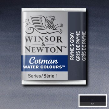 Winsor & Newton Cotman Half Pan Watercolours Payne's Grey