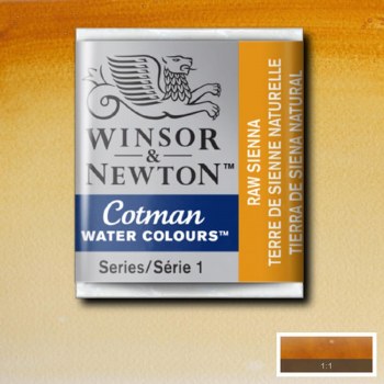 Winsor & Newton Cotman Half Pan Watercolours Raw Umber