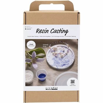 Craft Kit Resin Casting - Round Marble Tray