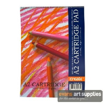 CREATE 110gsm A2 Cartridge Pad 25 sheets