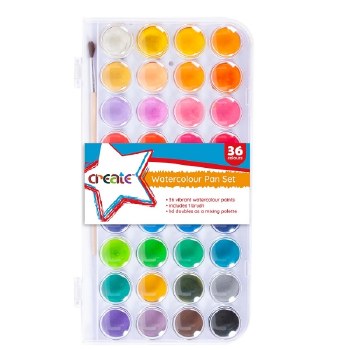 Create 36 Watercolour Set