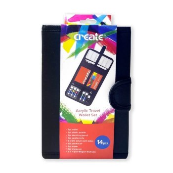 Create Acrylic Travel Bag 14 piece
