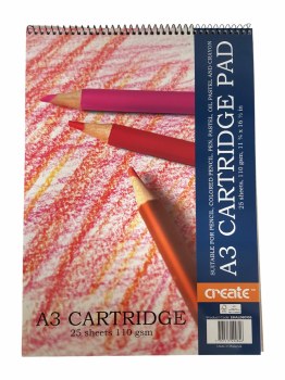 CREATE 110gsm A3 Cartridge Pad