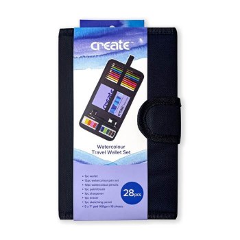 Create Watercolour Travel Bag 28 piece