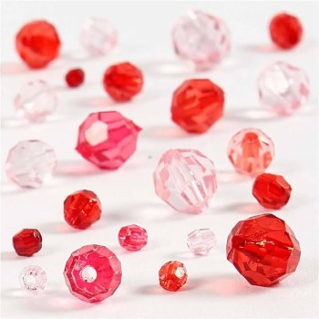 Crystal Bead Mix Red/Pink