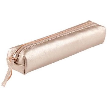 Cuirise Slim Leather Pencil Case Grey
