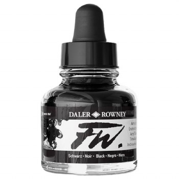 Daler Rowney FW Ink 29.5ml Black (India)