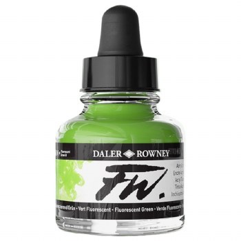 Daler Rowney FW Ink 29.5ml Fluorescent Green