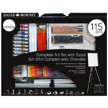 Daler Rowney Simply Complete Art Set With Easel 155