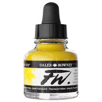 Daler Rowney FW Ink 29.5ml Fluorescent Yellow