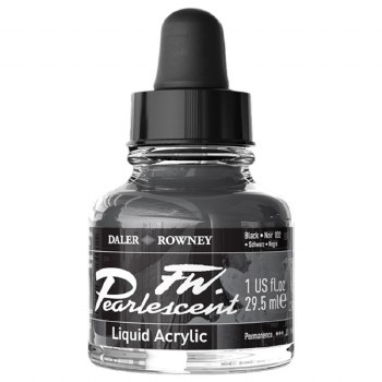 Daler Rowney FW Pearlescent Ink 29.5ml Black