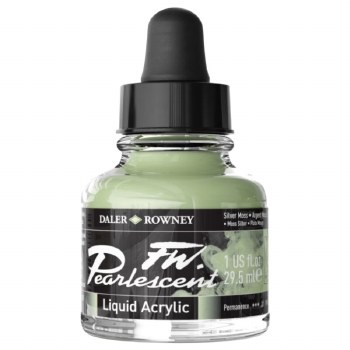 Daler Rowney FW Pearlescent Ink 29.5ml Silver Moss