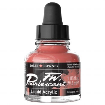 Daler Rowney FW Pearlescent Ink 29.5ml Volcano Red