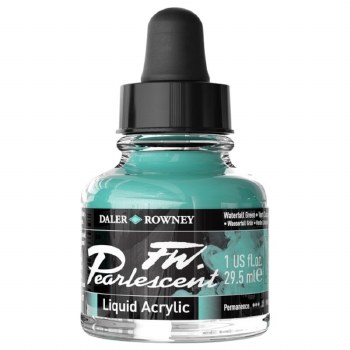 Daler Rowney FW Pearlescent Ink 29.5ml Waterfall Green